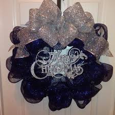 If you have a lot on your hands yet you want to keep up. Navy Blue Silver Deco Mesh Christmas Wreath Deco Mesh Christmas Wreaths Christmas Mesh Wreaths Christmas Crafts Decorations