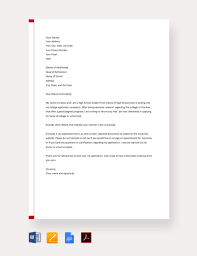 I am a graduate in software engineering from london university and i wish to continue my studies. 11 Sample College Application Letters Pdf Doc Free Premium Templates