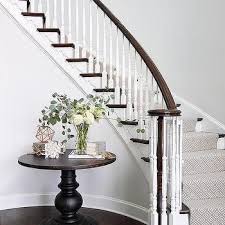 Indoor stairs are one of the most important elements of interior design. Gray Stair Runner Design Decor Photos Pictures Ideas Inspiration Paint Colors And Remodel Stair Decor Staircase Decor Foyer Decorating