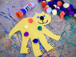 Put on some tunes and play musical bumps. Put Me In The Zoo Handprint Poms Our Kid Things
