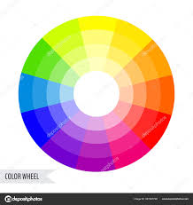 color wheel chart stock vector rioabajorio 301947728