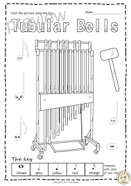 Percussion Instruments Color By Music Pages Distance Learning Percussion Instruments Percussion Tubular Bells