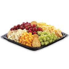 They can be prepped ahead and then set out just before the party starts. Deluxe Cubed Cheese Fruit Platter Giant Eagle Large Serves 30 This Might Be The One To Get Already Ha Cheese Fruit Platters Sweet 16 Food Ideas Food