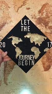 Graduation Cap World Map Graduation Scrapbook Graduation Cap Senior Year Scrapbook