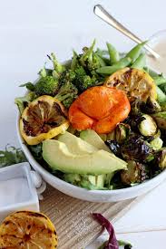 I just love a good egg salad sandwich: Healthy Spring Green Salad Turmeric Poached Egg The Wooden Skillet