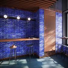 Komorebi Brick Athens Blue 2x12 Subway