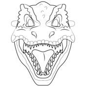 T Rex Mask Coloring Page Dinosaur Coloring Pages Coloring Pages Dinosaur Coloring