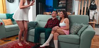 Step Mom Teaches Sex Stepson And His GF Luna Roulette In Threesome