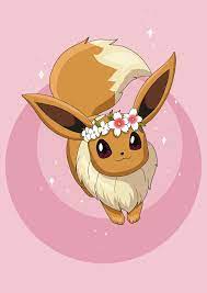 Eevee Pokemon Printable Pokemon Print Cute Eevee Kawaii Pokemon Eevee Print Downloadable Print Kawaii Prints Cute Pokemon Art Cute Cartoon Wallpapers Cute Pokemon Wallpaper Eevee Cute