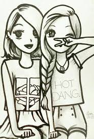 Afficher L Image D Origine Drawings Of Friends Best Friend Drawings Bff Drawings