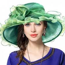 Check spelling or type a new query. Kentucky Derby Hat Wide Brim Flounce Cocktail Tea Party Bridal Dress Church Hat Ruffle Green Cz17y4aed58