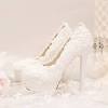 Sandalo sposa con tacco alto in pizzo ispirato al vintage collezione 2019. 1