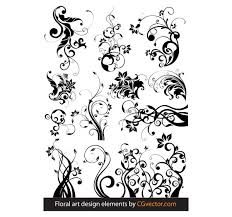 See how the design is put together in photoshop or illustrator and easily. 40 Swirly Curly Floral Based Vector Design Elements Bashooka