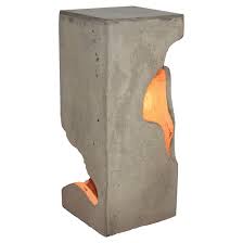 Sold and shipped by lamps plus. Lumirama Betomax Concrete Bedside Lamp 3038 21 Dark Reno Depot