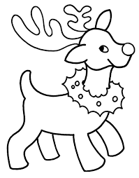 446 Views Reindeer Drawing Reindeer Coloring Pages
