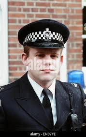 Huw Higginson acteur qui joue le rôle de George PC Garfield sur ITV Le  projet de loi de programme, que l'on voit sur le plateau, le 12 mai 1989  Photo Stock