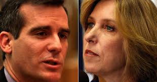 Garcetti and Greuel mute rivalry to rebut challengers