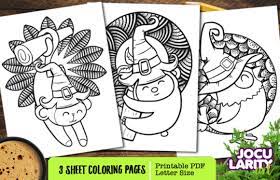 Happy halloween coloring pages free printable. 3 Animals Halloween Coloring Pages Grafik Von Jocularityart Creative Fabrica