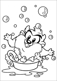 Pdf (8mb) pdf (6mb) share on facebook and get 25% off — share now. Baby Taz Taking A Shower Coloring Page Free Printable Coloring Pages For Kids