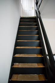 Here i walk you through installing a flight of hardwood treads and risers. How To Paint And Stencil Your Stair Risers To Look Like This Grillo Designs