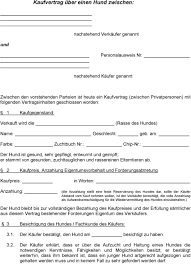 kaufvertrag uber einen hund zwischen pdf kostenfreier download kaufvertrag vertrag wolle kaufen