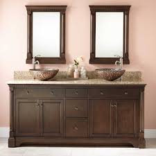 72 Claudia Double Vessel Sink Vanity Antique Coffee Vessel Sink Vanity Double Vanity Bathroom Diy Bathroom Vanity