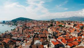 We look forward to welcoming you on board next year! Split Old Town Croatia View From The Stock Image Colourbox