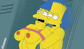 Bart gives Marge Simpson a rough anal fuck in the locker room |  HentaiSmile.com