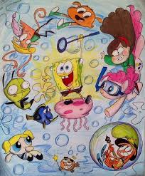 1343850 Artist Exkhale Bubbles Powerpuff Girls Camp Lazlo Cosmo Darwin Watterson Dory Finding Nemo Gir Cool Cartoons Cartoon Crossovers Camp Lazlo
