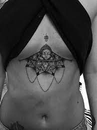 Finally My Underbreast Tattoo Mandala Buddha Geometric Unalome Underbreast Tattoo Tattoos Unique Tattoos