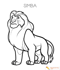 The Lion King Simba Coloring Page 02 Free The Lion King Simba Coloring Page