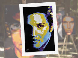 Elvis Presley Greetings Card, Modern Fine Art Greetings Card. Perfect for  Birthday Card or Any Occasion