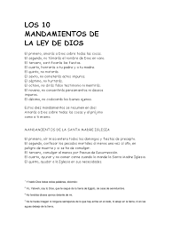 Habla a los israelitas y diles: Los 10 Mandamientos De La Ley De Dios Diez Mandamientos Moises