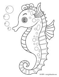Joli Coloriage D Un Hippocampe A Imprimer Gratuitement Ou Colorier En Ligne Sur Hellokids Com Coloriage Hippocampe Coloriage Coloriage Poisson
