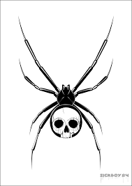 Maybe you would like to learn more about one of these? Black Skull In Spider Tattoo Stencil By Sickboy
