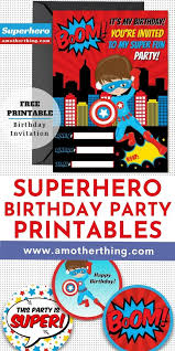 Maybe you would like to learn more about one of these? Free Superhero Birthday Party Printables