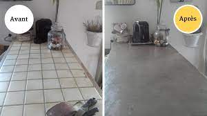 Refaire le plan de travail de la cuisine le carrelage de credence avec une peinture carrelage ou avec un carrelage adhesif repeindre ses meubles exemple de devis beton cire. Que Peut On Mettre Sur Un Plan De Travail En Carrelage Pour Le Restyler M6 Deco Fr