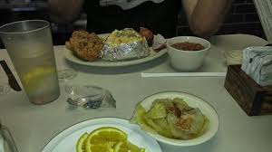 Catfish dinner, without side o'charley's 1 entree 2028 calories 129 grams carbs 147 grams fat 43 grams protein. The Friday Night Catfish Dinner With 2 Sides Soup And A Salad Bar 10 99 Picture Of Cowpokes Restaurant Weleetka Tripadvisor