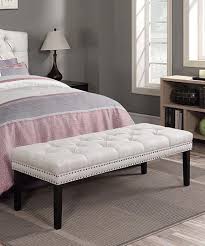 Look At This White Button Tufted Bed Bench On Zulily Today Tufted Bedroom End Of Bed Bench Bed Bench