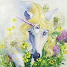 Learn how to paint this rainbow unicorn with acrylic paint on canvas! Original Fantasy White Unicorn Small Oil Canvas Painting Pittura Da Anna Ivanova Artmajeur