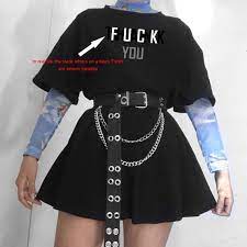Browse among the latest trends in fashion, find the best items to your taste. Fu K You Thank You Dark Grunge Grunge Aesthetic E Girl Shirt Gothic Clothing Tumblr T Shirt Angry Quote Goth Shirt Punk Emo Tee In 2021 Egirl Fashion Clothes Cute Casual Outfits