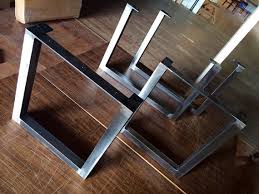These metal legs are usually versatile and can support a variety of tables including the coffee tables, end tables, bedside tables among others. Ultra Modern Brushed Steel Table Legs Blue Ridge Metal Works