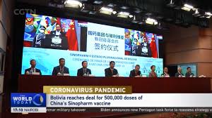 Gobierno anunció esta tarde la compra de la vacuna de sinopharm, cuyo primer lote. Coronavirus Pandemic Bolivia Reaches Deal For 500 000 Doses Of China S Sinopharm Vaccine Cgtn