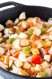 Add the potatoes and cook them until they are cooked through and golden . Potatoes O Brien Recipe