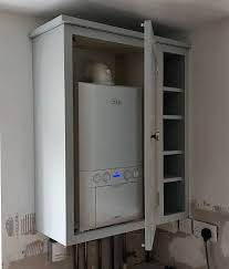 This Cupboard Hides The Boiler Bathroom Cupboards Boiler Cover Ideas Ikea Utility Room