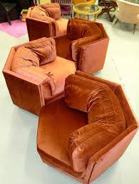 Hexagonal Club Chairs In Dr Pepper Velvet From American Hustle 70s Furniture Retro Home Decor Furniture