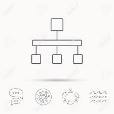 hierarchy icon organization chart sign database symbol global