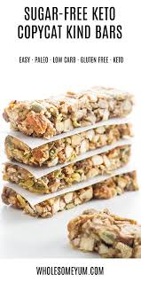 Sugar Free Keto Copycat Kind Bars Low Carb Granola Low Carb Granola Bars Low Carb Granola Bars Recipe