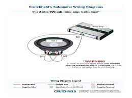 One of our installers says you can run only one voice coil to get a 4 ohm load with no problems. Diagram 2 2 Ohm Wiring Diagrams Full Version Hd Quality Wiring Diagrams Diagramtwo Bresciawinterfilm It