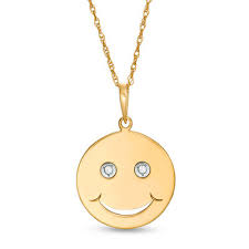 Maybe you would like to learn more about one of these? Diamond Accent Laser Cut Smiley Face Pendant In 10k Gold Zales